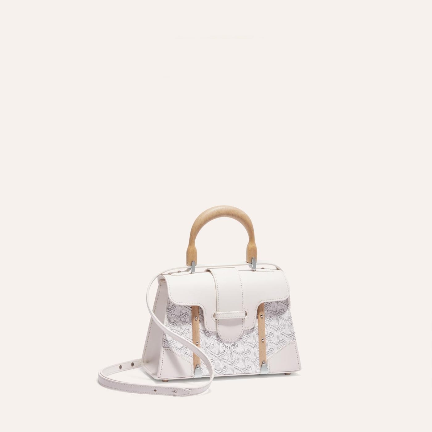 Goyard Saigon Structured Mini Bag White - Image 1